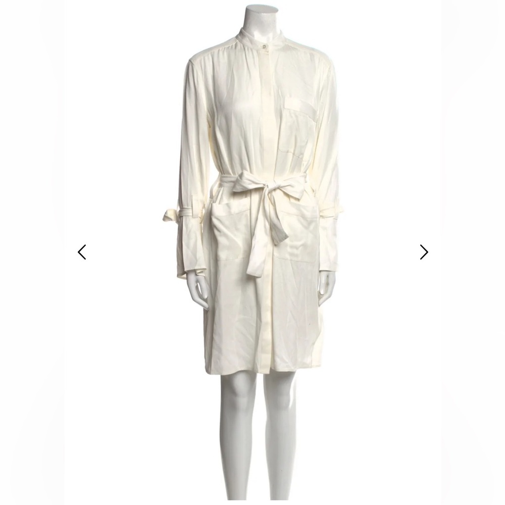 Equipment Shirt Dress with Bow Details & Pockets